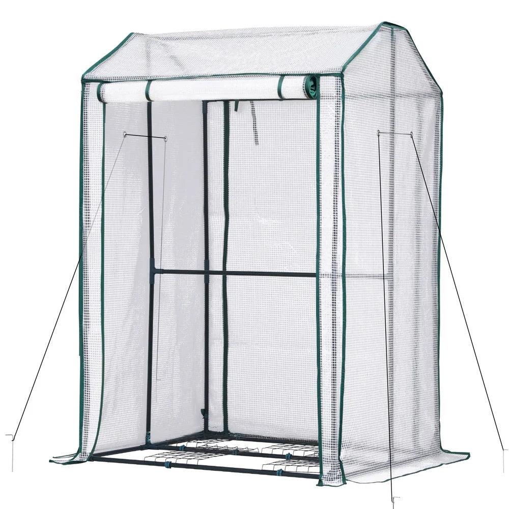Green Fingers Mini Greenhouse PE Cover Green House Roll-Up