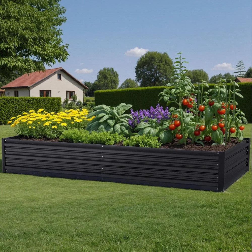 Green Fingers Raised Garden Bed 2 Pcs 210x90cm Planter Box