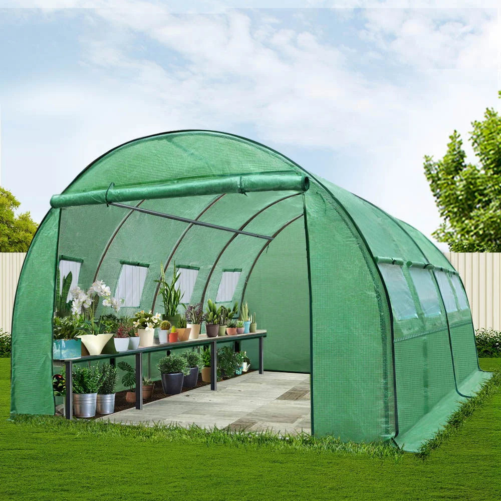 Greenhouse 4X3X2M Garden Shed Polycarbonate Storage Green