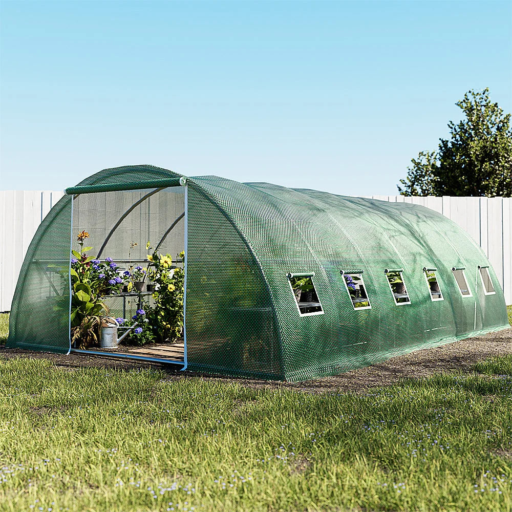 Greenhouse Walk-In Tunnel Plant Garden Shed Dome 6x4x2M