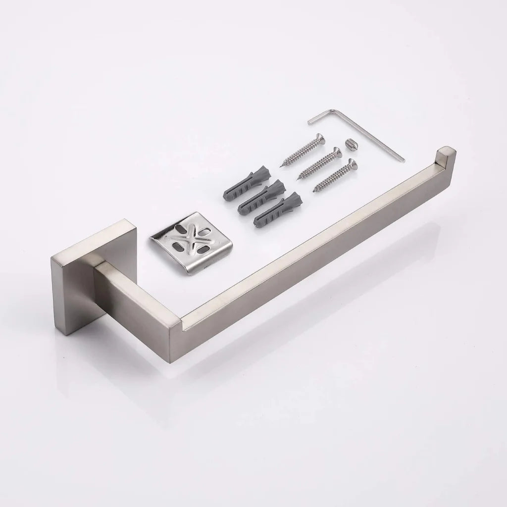 Hand Towel Holder Square Wall Mounted Modern Towel Bar