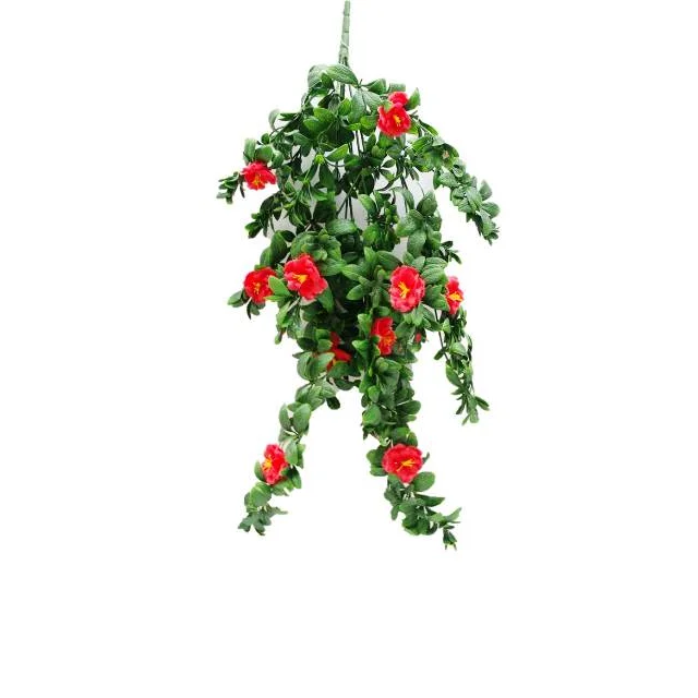 Hanging Red Rose Stem 85cm, UV