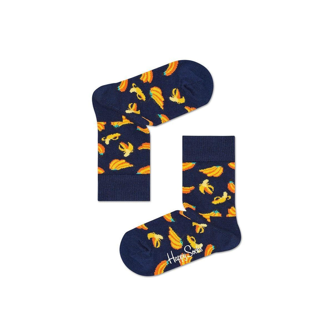 Happy Socks Kids Dark Banana Sock - 4-6Yrs