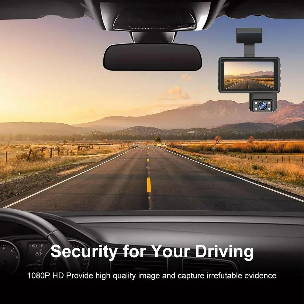 Hd Dual Camera Car Dash Cam with Infrared Night Vision