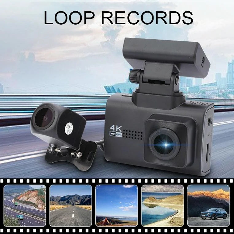 Hd Dual Recording Car Driving Recorder with Wifi & Gps