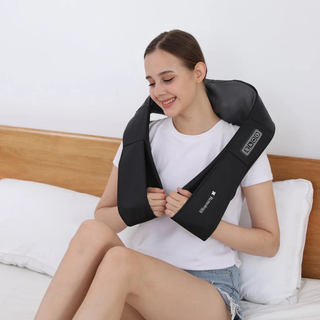Heated Shiatsu Neck Massager - Health & Beauty > Massage &