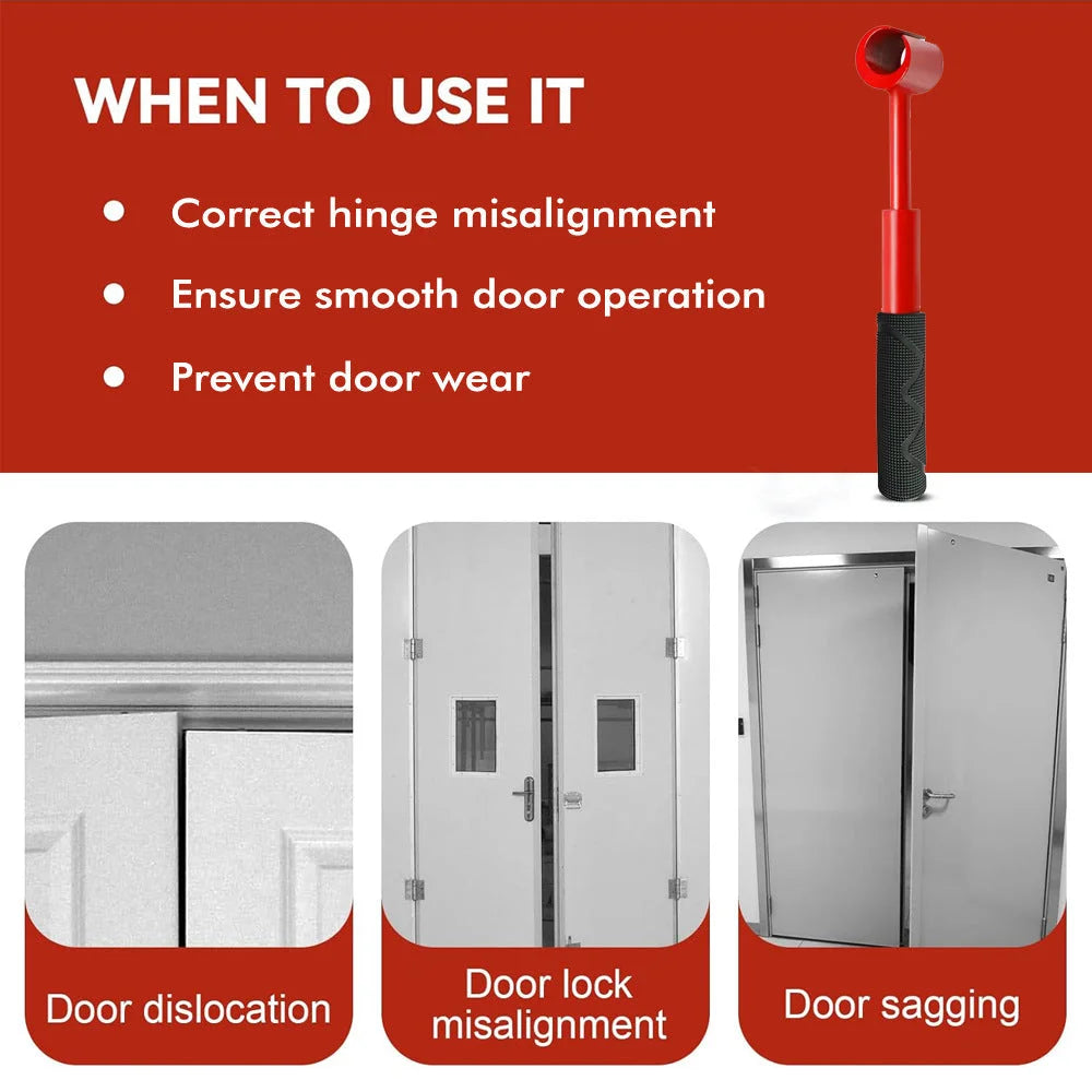 Heavy-Duty 4-in-1 Door Hinge Adjustment Tool - Wrench