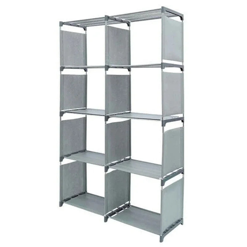 Hivvago 8 Grid Storage Rack Bookshelf Organizer Lightweight