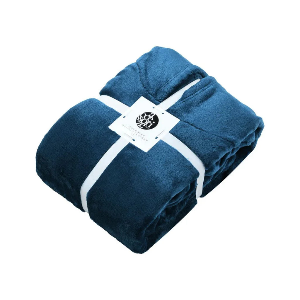 Hooded Blanket Super Soft Extra Large - Ink Blue