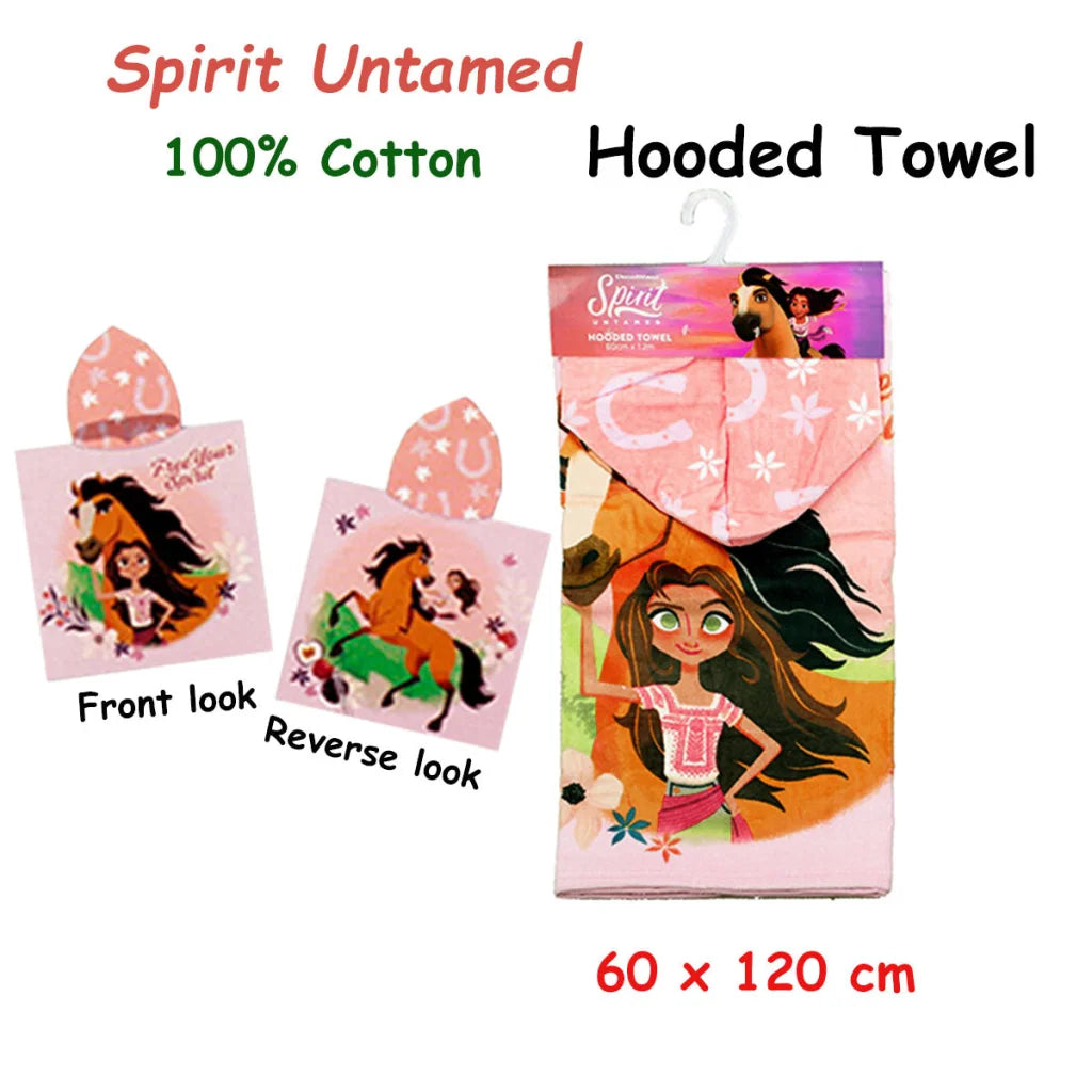 Hooded Towel Caprice Spirit Untamed Cotton Licensed 60 x