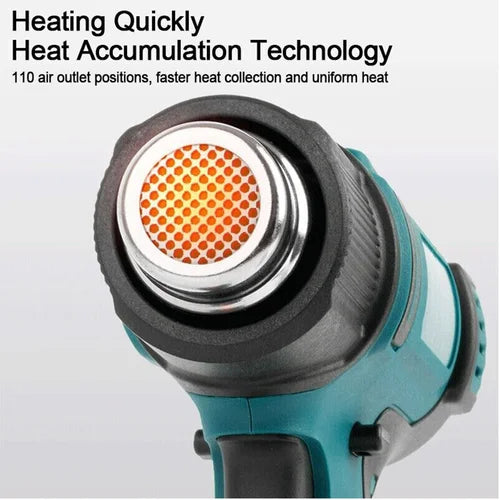 Hot Air Heat Gun 2000W Cordless Handheld with Nozzles