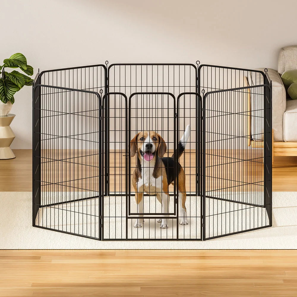 i.Pet Pet Dog Playpen 48’’ Enclosure 8 Panel Cage Kennel