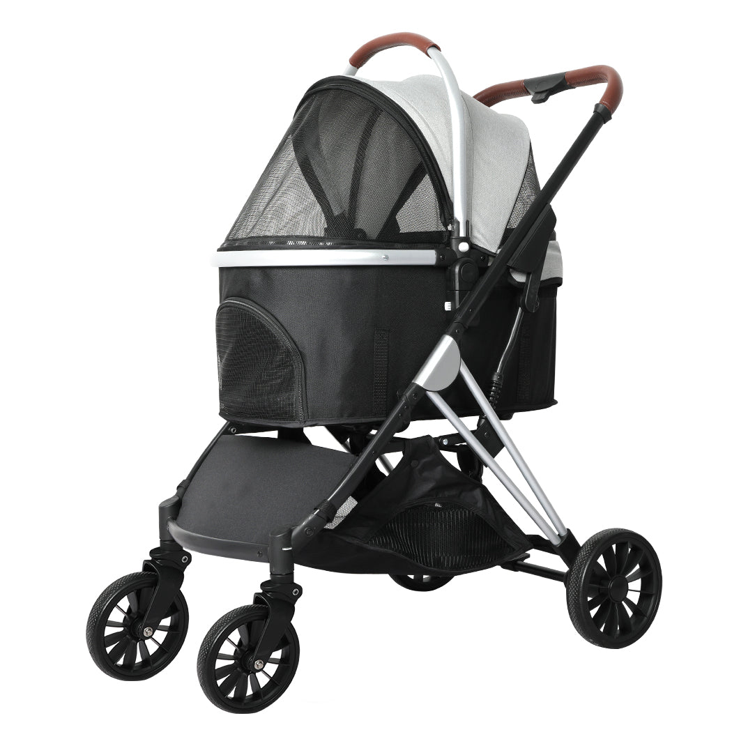 PaWz 4 Wheels Pet Stroller Dog Cat Pram
