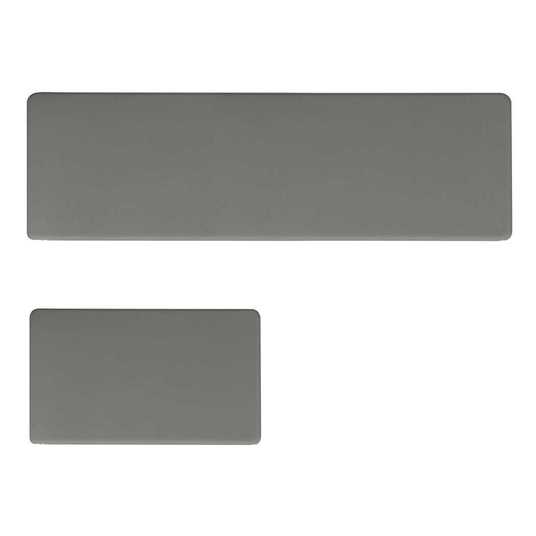 Marlow Kitchen Rug 2PCS Non Slip Anti Fatigue Mat Grey