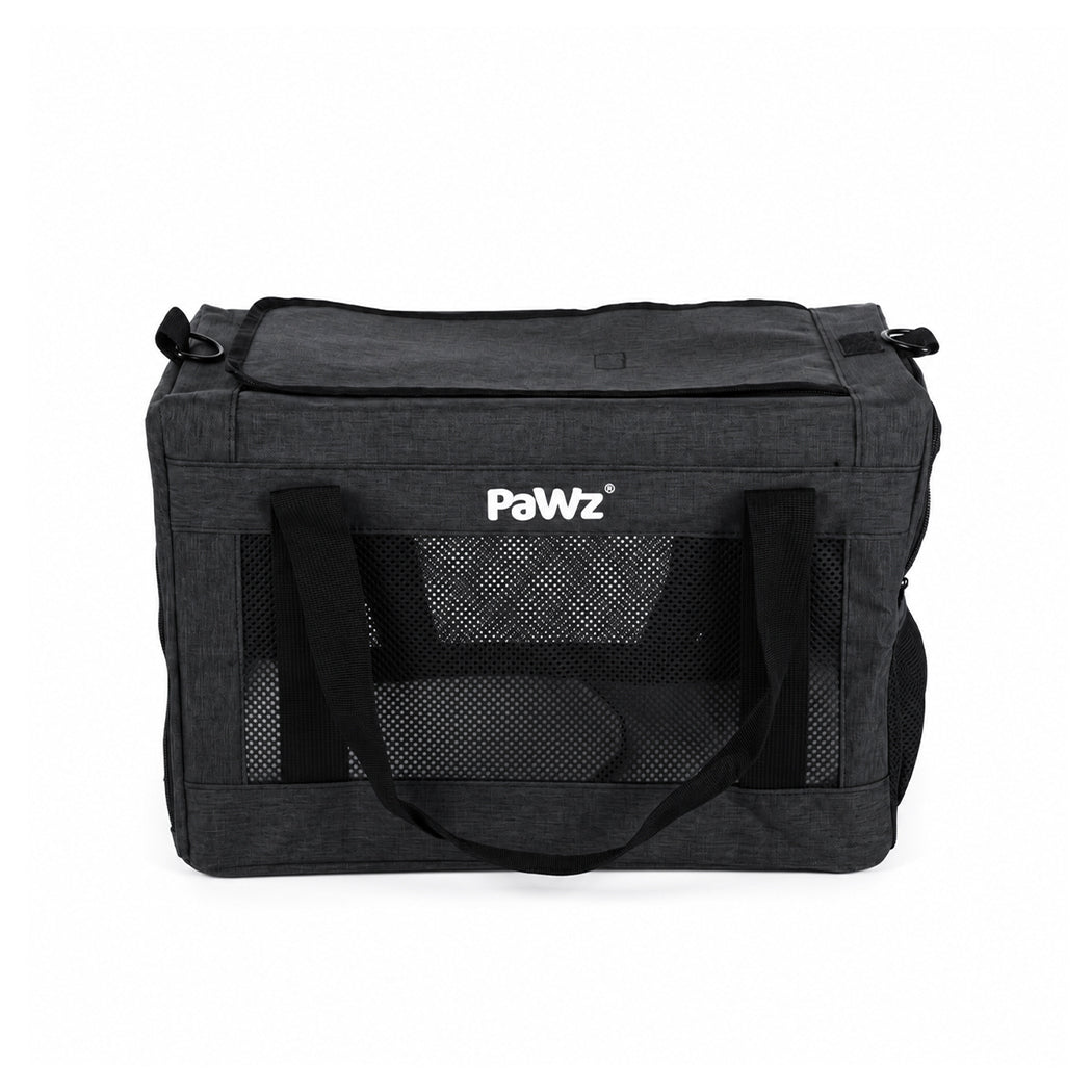 Pawz Cat Carrier Airline Under-Seat Pet Carrier 5mm Frame Black Oxford