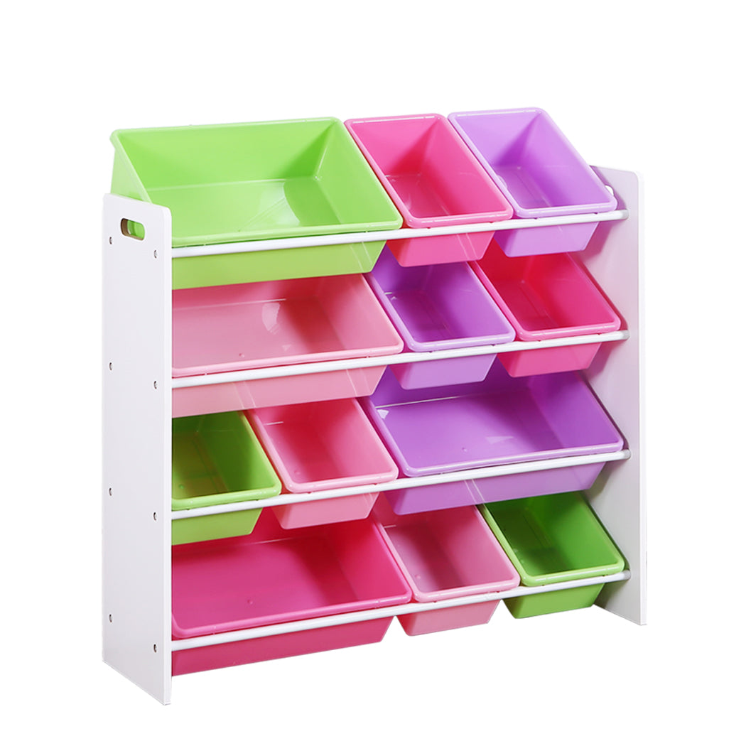 Levede 12Bins Kids Toy Box Bookshelf