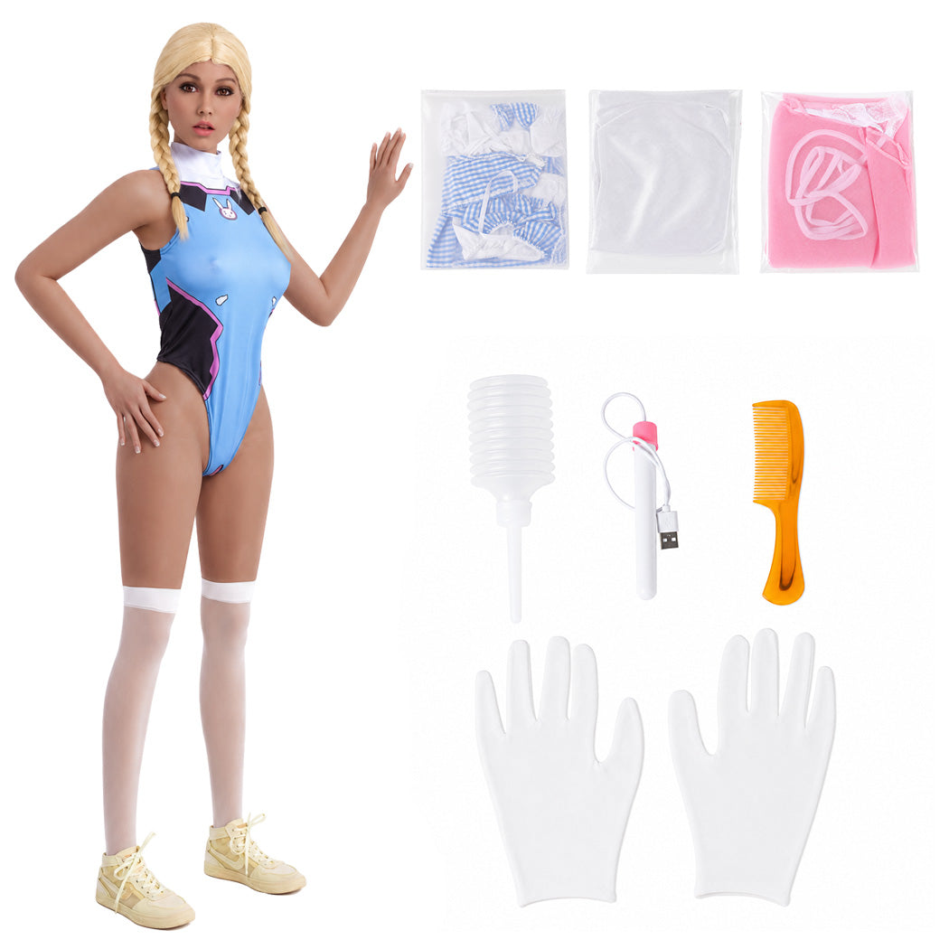 Urway Sex Doll Torso 158cm TPE 304 Steel Skeleton Realistic Nude Skin Tone