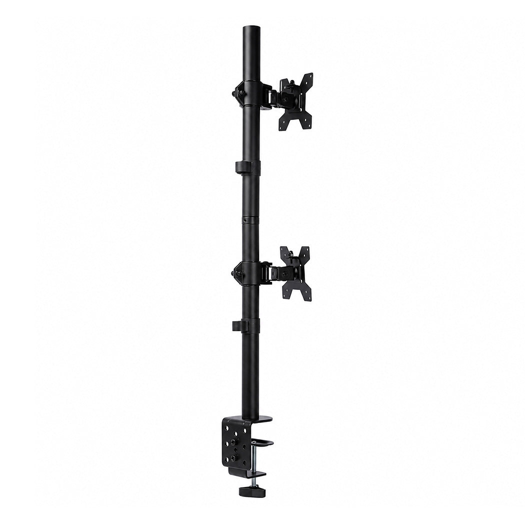 Levede Dual Monitor Arm Adjustable Stand Mount For 13-34 Inch Office Black