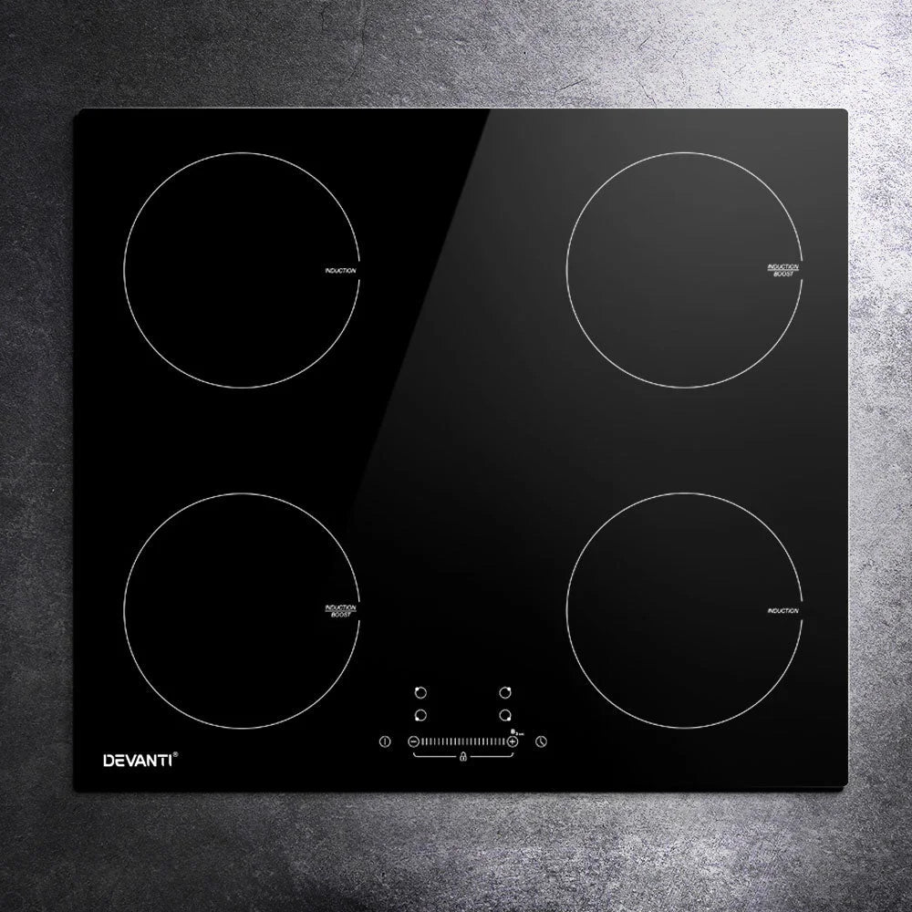 Induction Cooktop 60cm Ceramic 4-Zone Stove Cooktop Hot