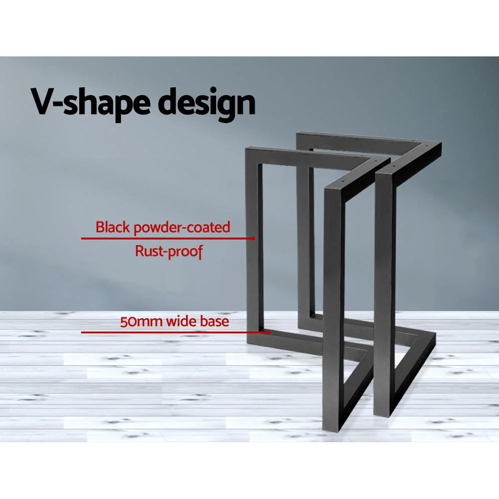 Steel 71cm coffee table with low tabletop and lower storage shelf