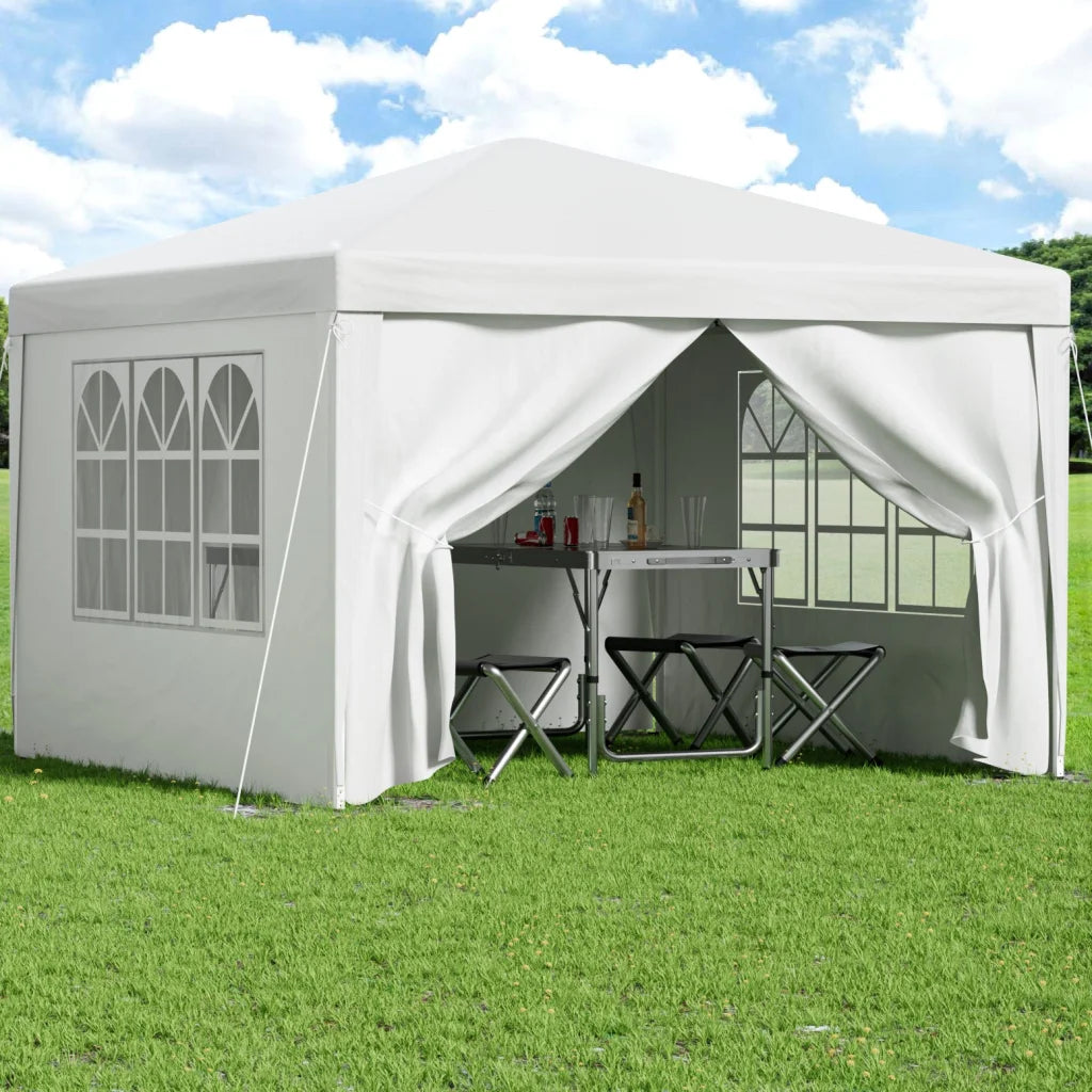 Instahut Gazebo 3x3 Pop Up Marquee Folding Tent Wedding