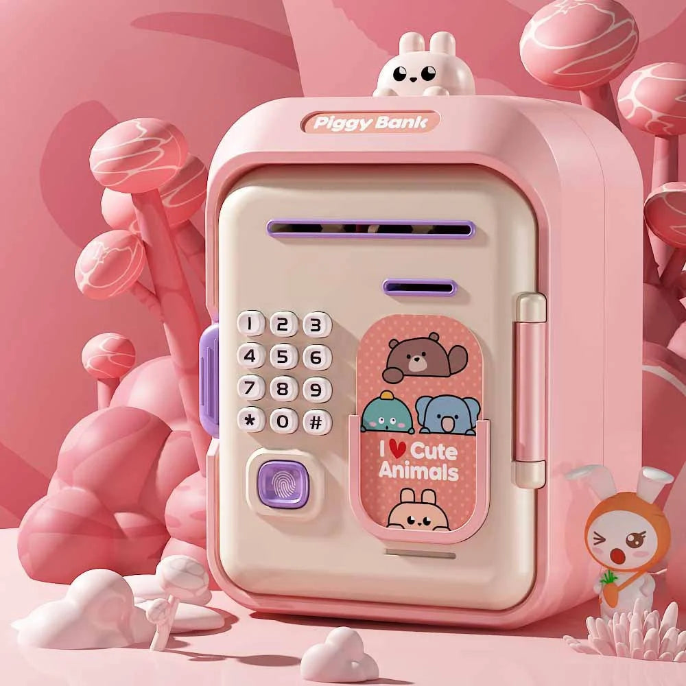 Interactive Kids’ Piggy Bank Safe with Music Stories &
