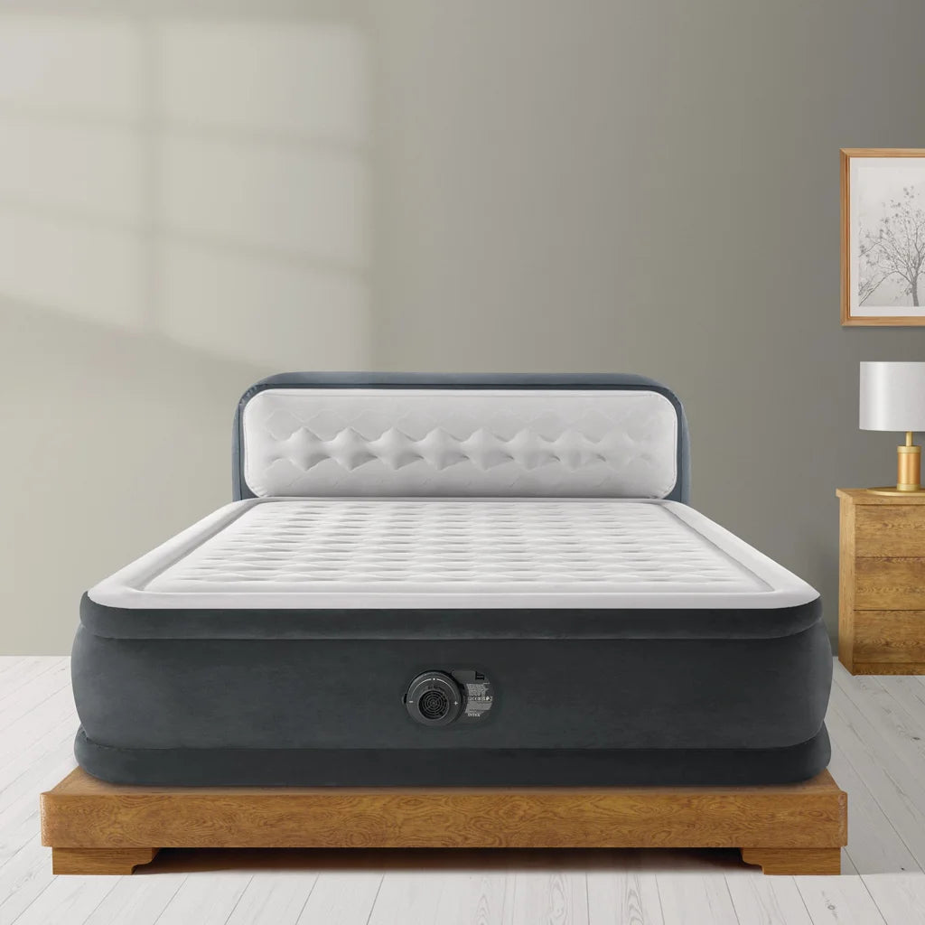Intex Dura-beam Deluxe Ultra Plush Headboard Air Mattress