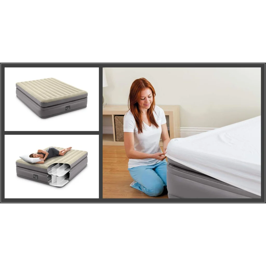 Intex Queen Prime Comfort Airbed 64164 - Outdoor Recreation
