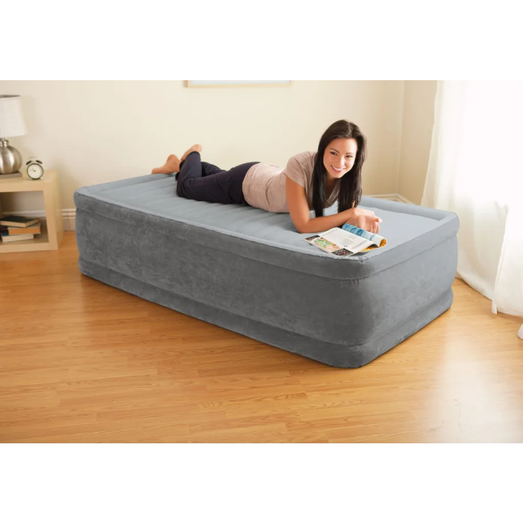 Intex Single (Twin) Deluxe Air Bed 46cm 64412 - Outdoor