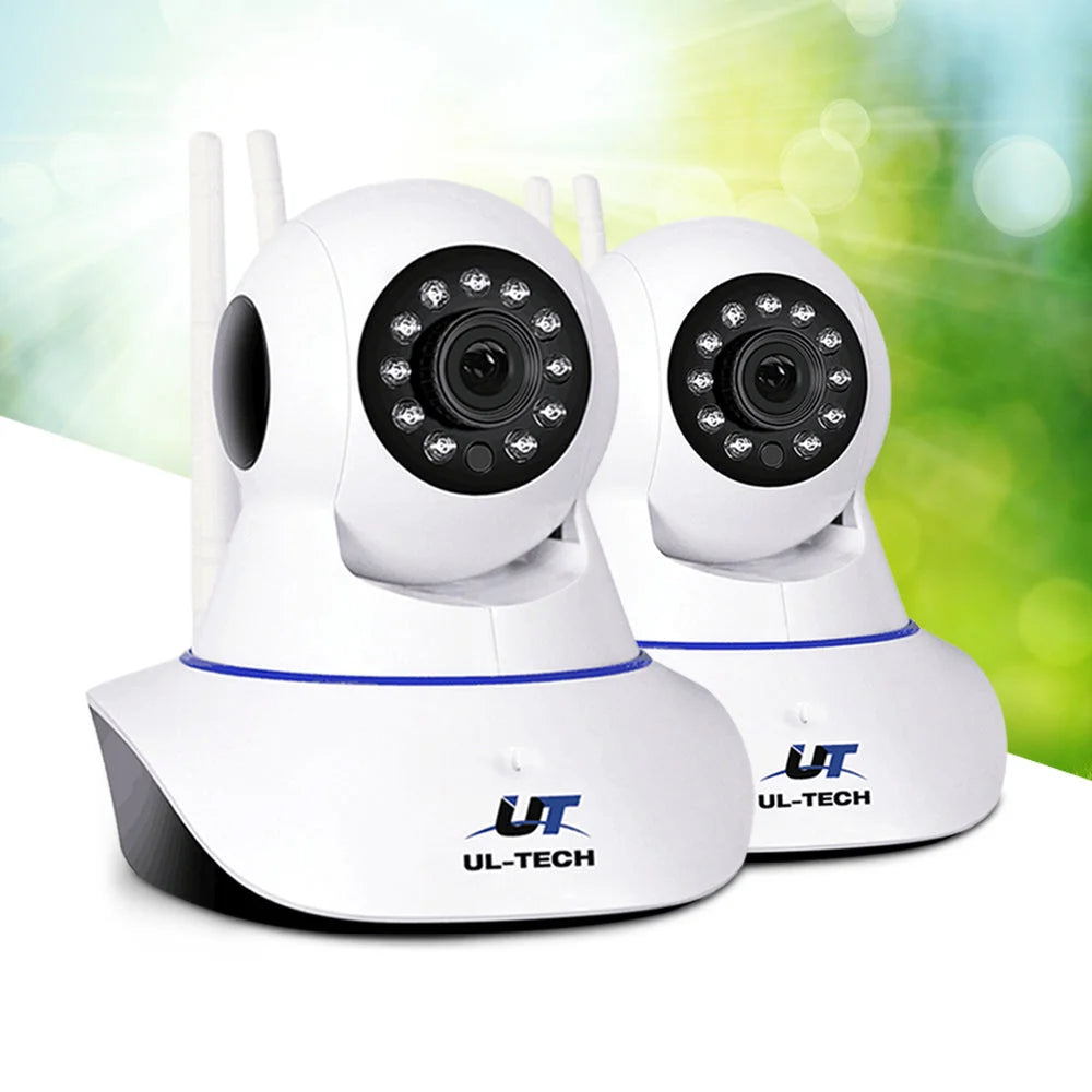 IP Wireless Cameras 1080P (Set of 2) White - CCTV