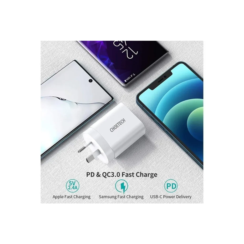 iPhone Fast Charger PD20W USB-C with MFi Certified USB-C