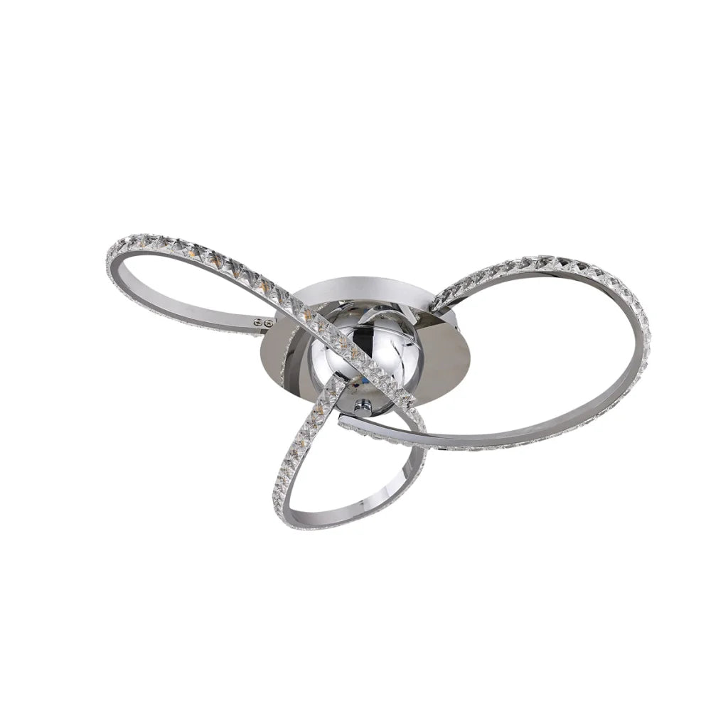 Irie Dimmable 3 Lights LED Ceiling Light - Chrome - Home &