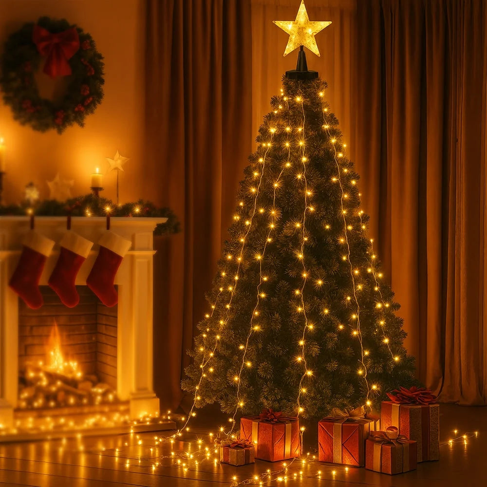 Jingle Jollys 2.5M Christmas Lights Waterfall String Light