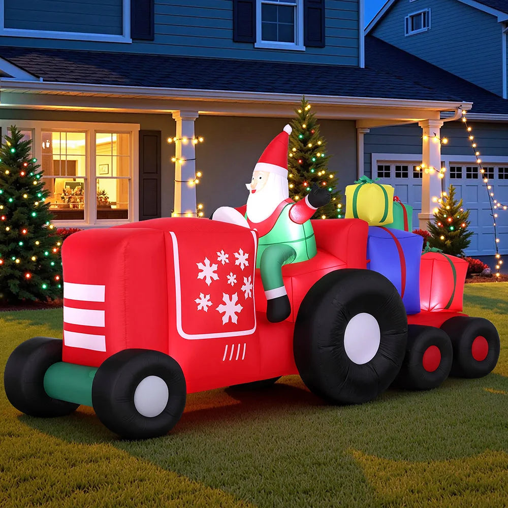 Jingle Jollys Christmas Inflatable Santa Truck 2.6M Length