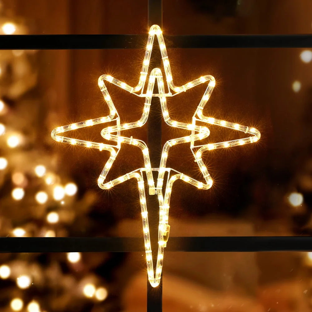 Jingle Jollys Christmas Lights 57cm Bethlehem Star 90 LED