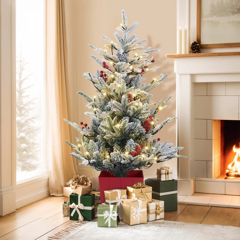 Jingle Jollys Christmas Tree 1M LED Potted Xmas Party Decor