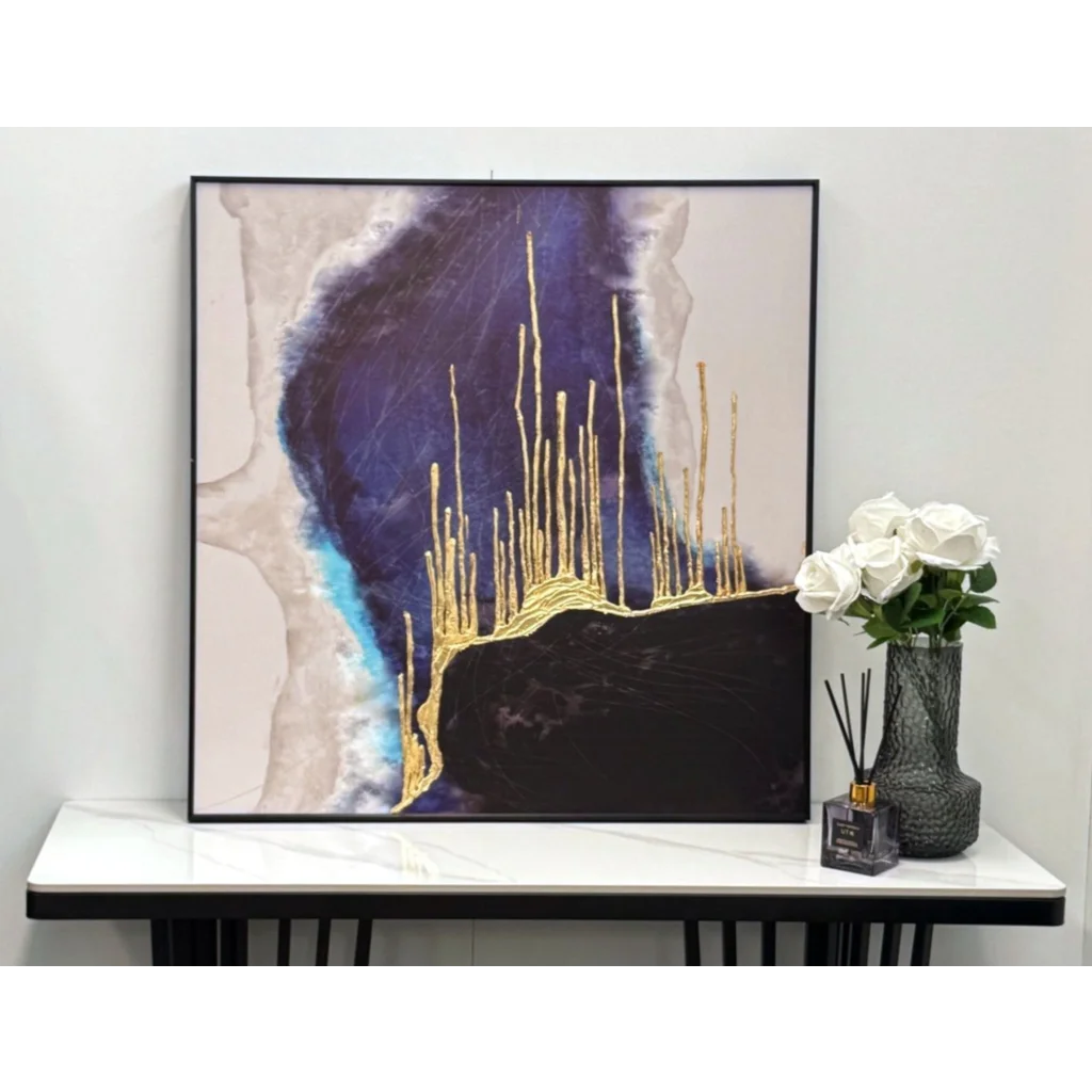 Jordan Square Framed Canvas Wall Art - Small - Home &