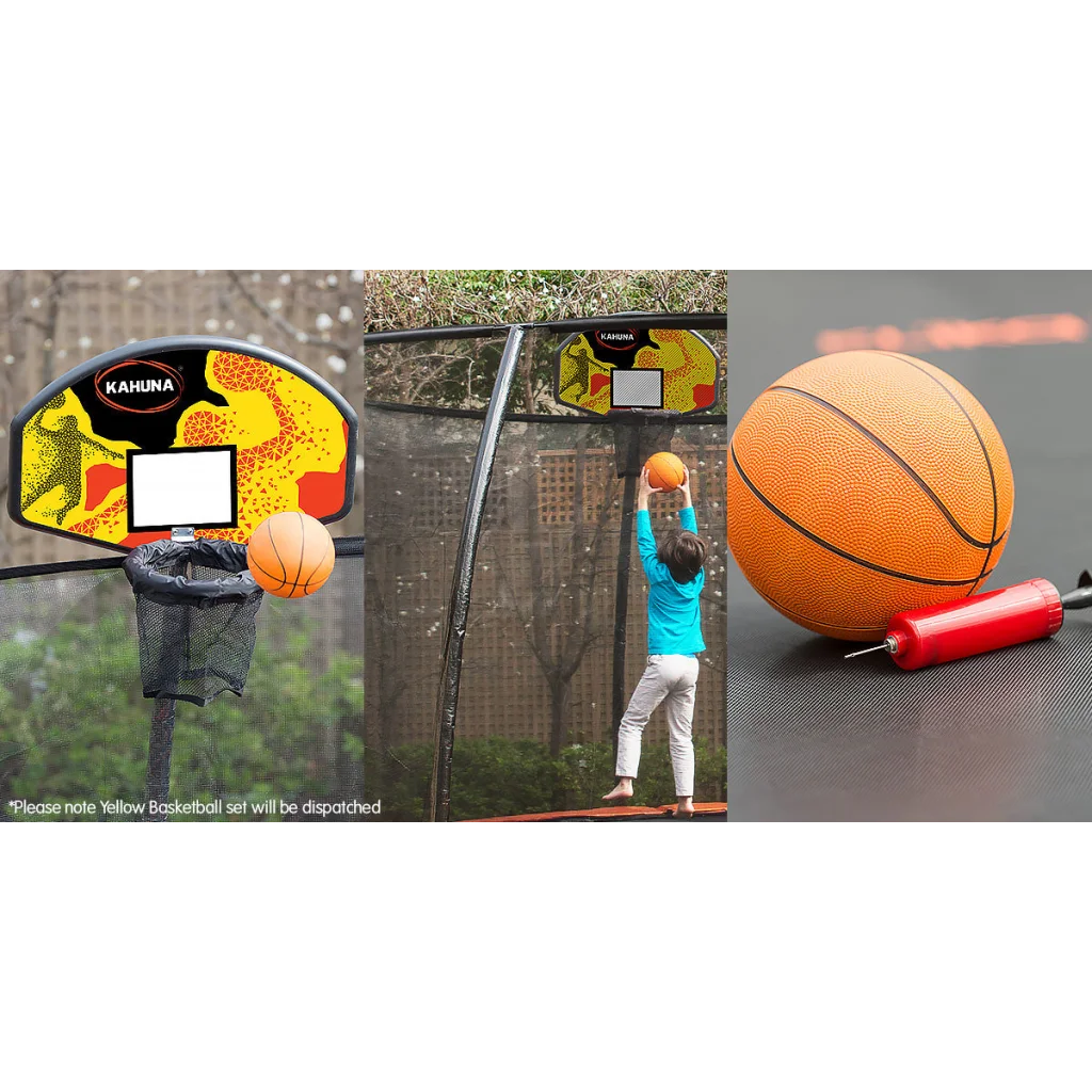Kahuna Trampoline Basketball Ring Set with Mini Ball