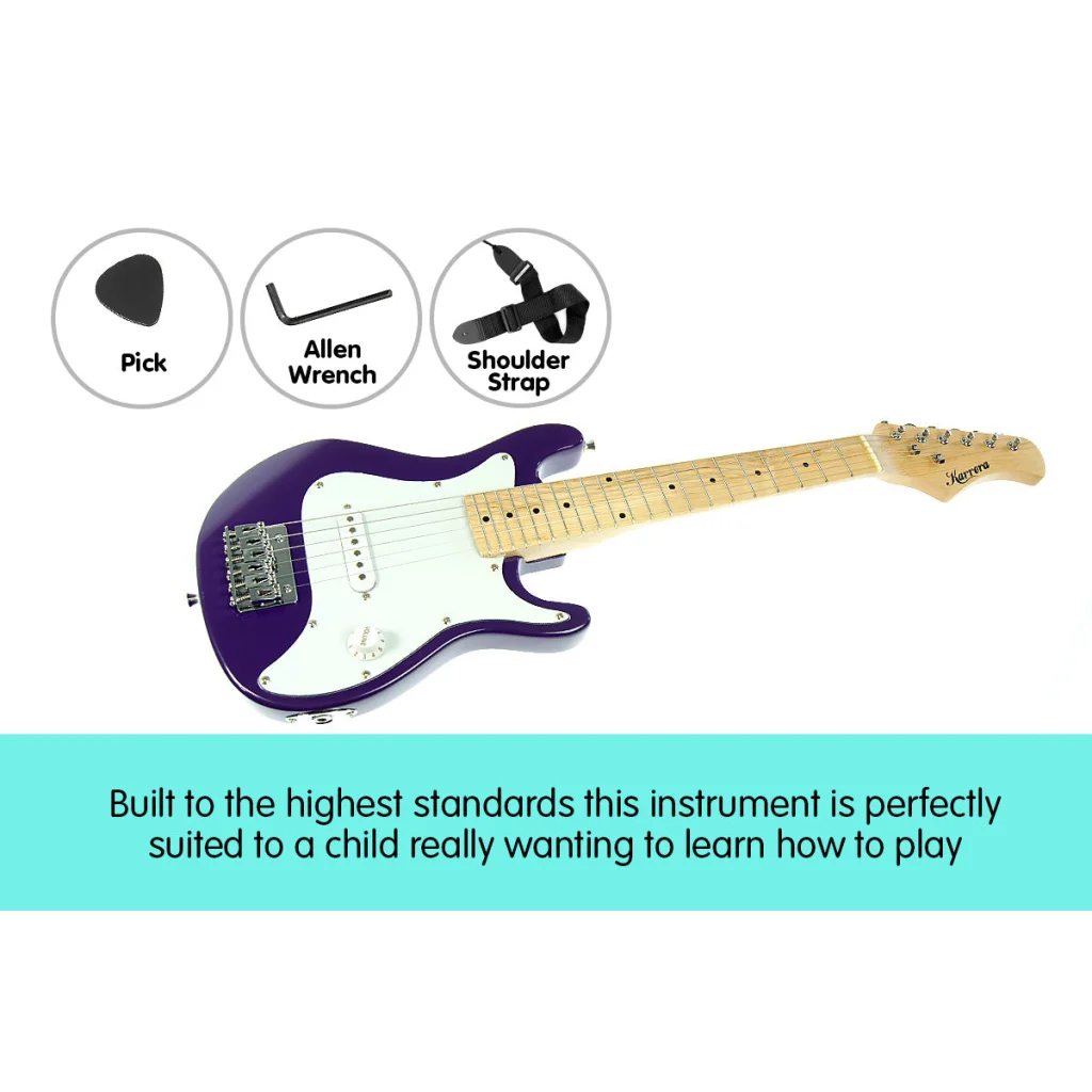 Karrera Electric Childrens Guitar Kids - Purple - Audio &