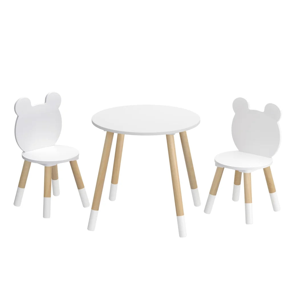 Keezi 3 Piece Kids Table and Chairs Set Activity Playing