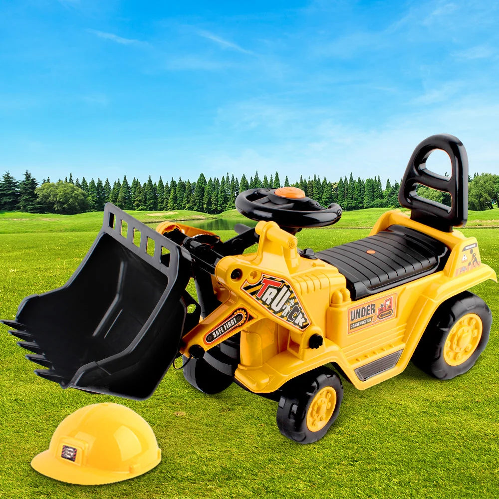 Kids Ride-On Bulldozer Yellow - Toys