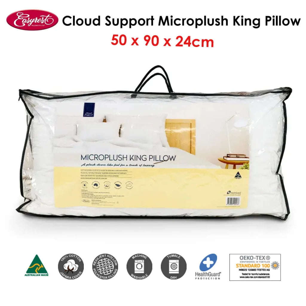 King Pillow Easyrest Cloud Support Microplush 50x90x24 cm