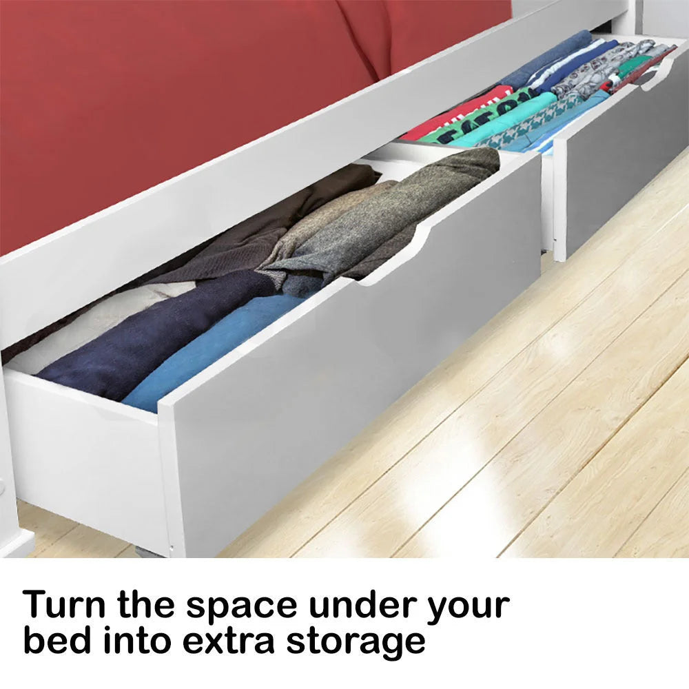 Kingston Slumber Trundle Under Bed Storage Drawers 2 Pieces