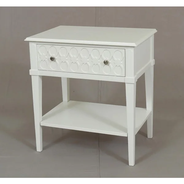Kioloa Bedside Table w 1 Drawer 70cm - Furniture > Bedroom