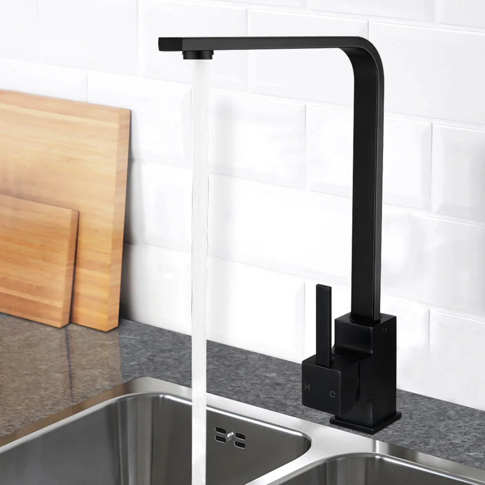 Kitchen Mixer Tap Black - Cefito