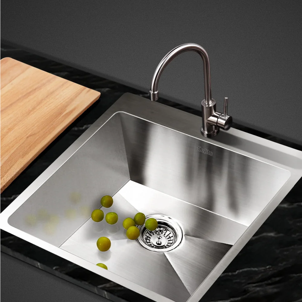 Kitchen Sink Stainless Steel 530x500mm Under/Topmount