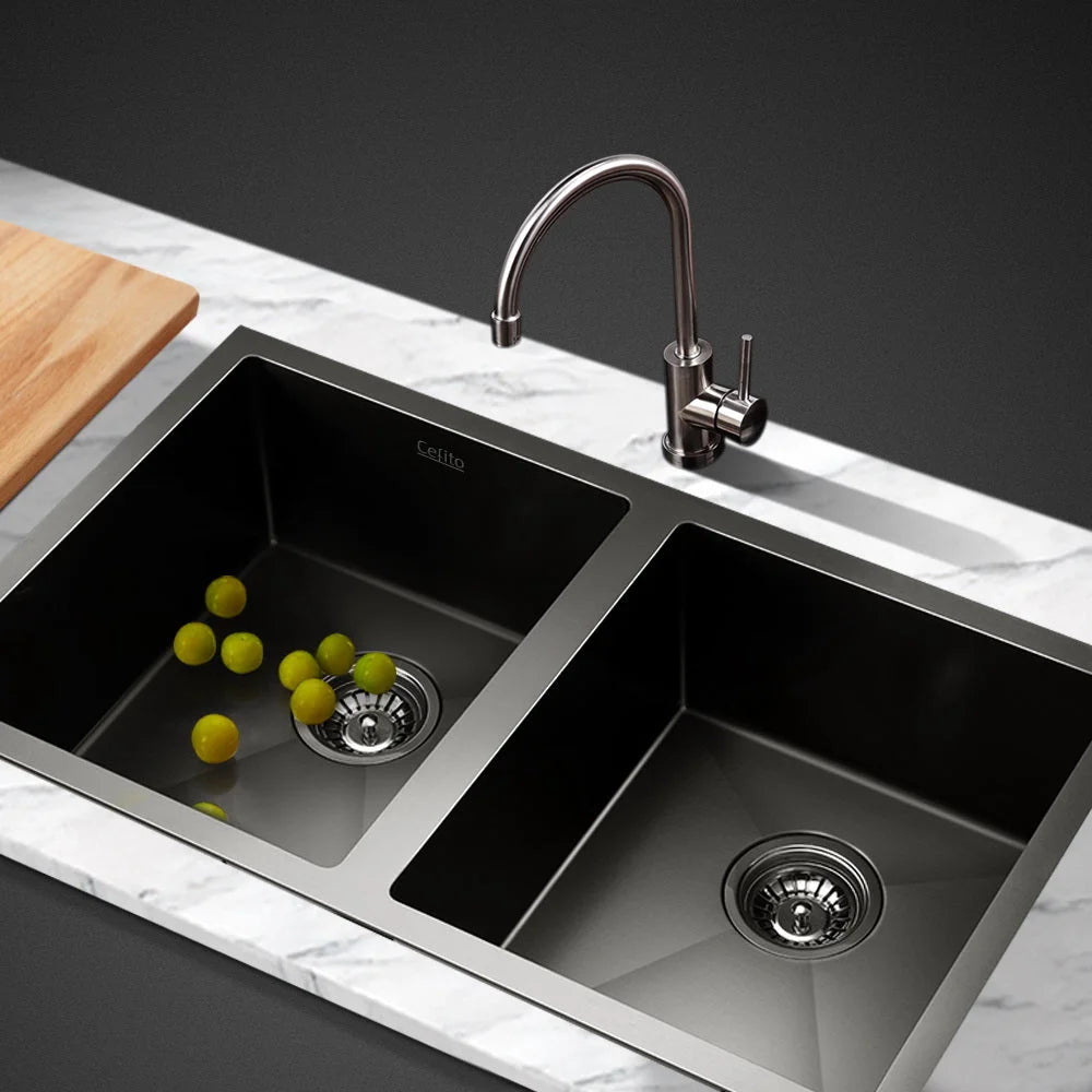 Kitchen Sink Stainless Steel 770x450mm Under/Topmount