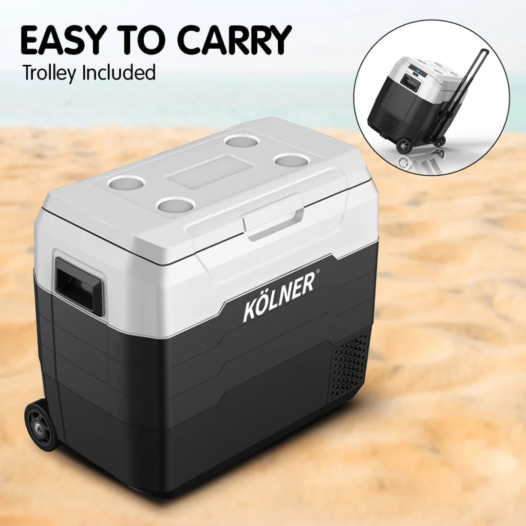 Kolner 50l Fridge Freezer Cooler 12/24/240v Camping