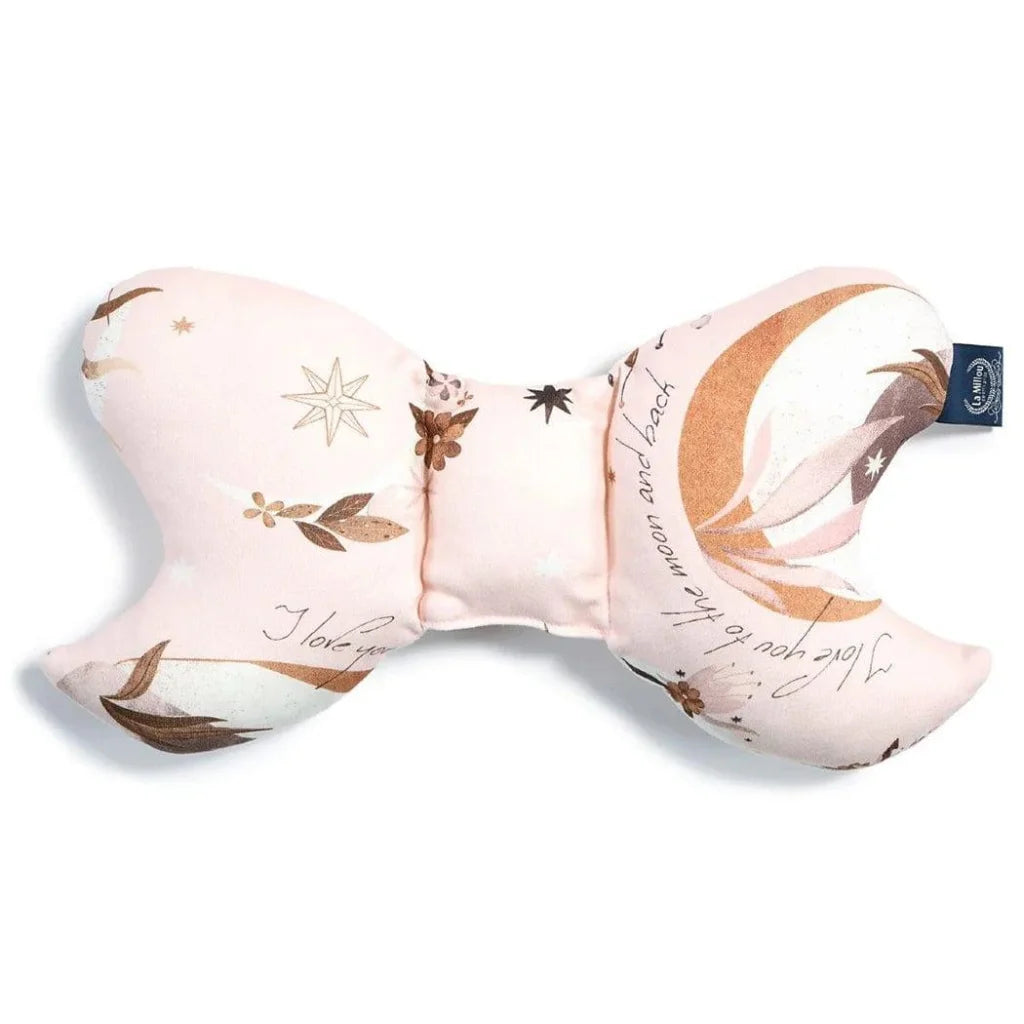 La Millou Angel's Wings Head Support Pillow FLY ME TO THE MOON NUDE | French Lavender-1973194234114740224