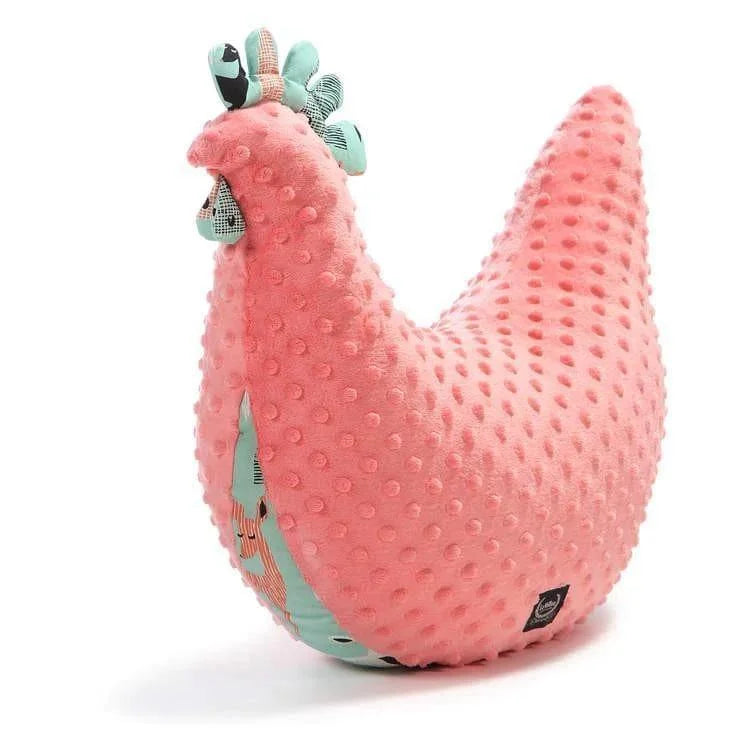 La Millou Hen Pillow - Large - Coral-1973194228041388032